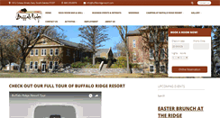 Desktop Screenshot of buffaloridgeresort.com